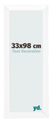 Bilderrahmen 33x98cm Weiß Vintage MDF Pisa Vorne Messe | Yourdecoration.de
