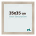 Bilderrahmen 35x35cm Eiche Rustikal MDF Pisa Vorne Messe | Yourdecoration.de