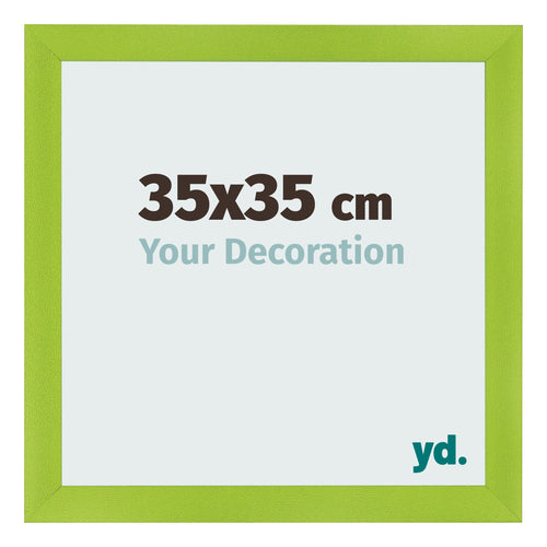 Bilderrahmen 35x35cm Grün MDF Pisa Vorne Messe | Yourdecoration.de