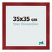 Bilderrahmen 35x35cm Weinrot Gewischt MDF Pisa Vorne Messe | Yourdecoration.de