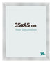 Bilderrahmen 35x45cm Aluminium Gebürstet MDF Pisa Vorne Messe | Yourdecoration.de