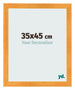 Bilderrahmen 35x45cm Orange MDF Pisa Vorne Messe | Yourdecoration.de