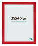 Bilderrahmen 35x45cm Rot MDF Pisa Vorne Messe | Yourdecoration.de