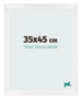 Bilderrahmen 35x45cm Weiß Vintage MDF Pisa Vorne Messe | Yourdecoration.de