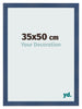 Bilderrahmen 35x50cm Dunkelblau Gewischt MDF Pisa Vorne Messe | Yourdecoration.de