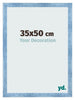 Bilderrahmen 35x50cm Hellblau Gewischt MDF Pisa Vorne Messe | Yourdecoration.de