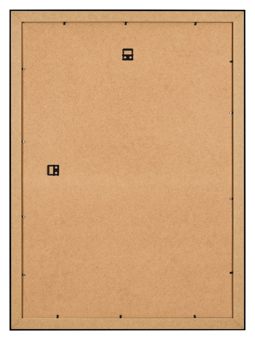 Bilderrahmen 35x50cm Schwarz Silber Poliert MDF Pisa Ruckseite | Yourdecoration.de