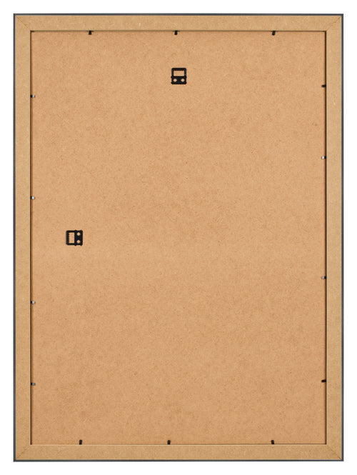 Bilderrahmen 35x50cm Schwarz Silber Poliert MDF Pisa Ruckseite | Yourdecoration.de