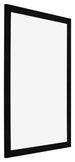 Bilderrahmen 35x50cm Schwarz Silber Poliert MDF Pisa Vorne Schrag | Yourdecoration.de