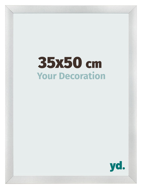Bilderrahmen 35x50cm Silber Schwarz Gewischt MDF Pisa Vorne Messe | Yourdecoration.de