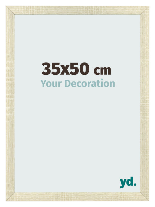 Bilderrahmen 35x50cm Sonoma Eiche MDF Pisa Vorne Messe | Yourdecoration.de