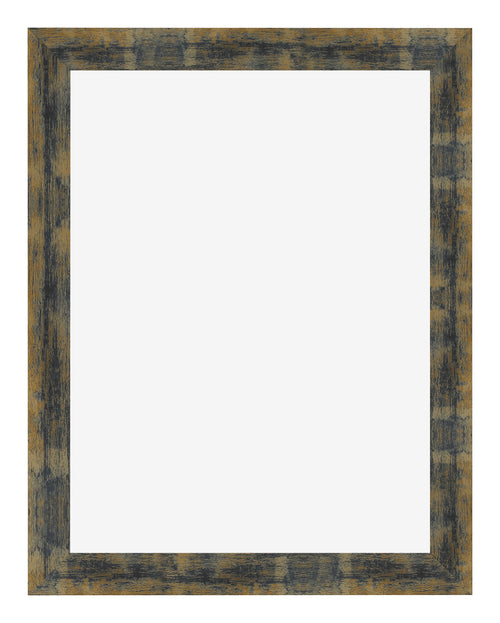 Bilderrahmen 36x48cm Blau Gold Meliert MDF Pisa Vorne | Yourdecoration.de