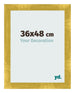 Bilderrahmen 36x48cm Gold Vintage MDF Pisa Vorne Messe | Yourdecoration.de