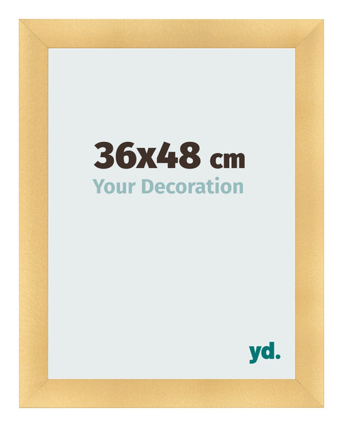 Bilderrahmen 36x48cm Gold Vintage MDF Pisa Vorne Messe | Yourdecoration.de