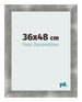 Bilderrahmen 36x48cm Metall Vintage MDF Pisa Vorne Messe | Yourdecoration.de