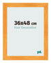 Bilderrahmen 36x48cm Orange MDF Pisa Vorne Messe | Yourdecoration.de