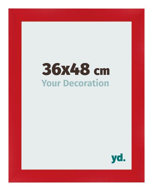 Bilderrahmen 36x48cm Rot MDF Pisa Vorne Messe | Yourdecoration.de