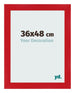 Bilderrahmen 36x48cm Rot MDF Pisa Vorne Messe | Yourdecoration.de