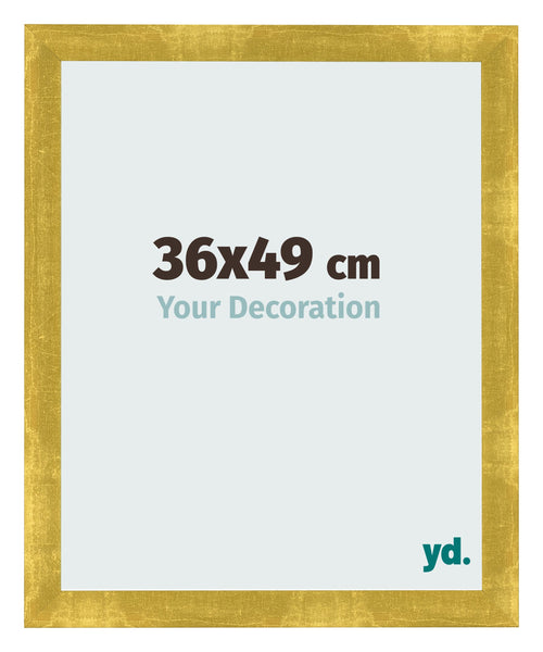 Bilderrahmen 36x49cm Gold Vintage MDF Pisa Vorne Messe | Yourdecoration.de