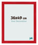 Bilderrahmen 36x49cm Rot MDF Pisa Vorne Messe | Yourdecoration.de