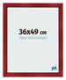 Bilderrahmen 36x49cm Weinrot Gewischt MDF Pisa Vorne Messe | Yourdecoration.de