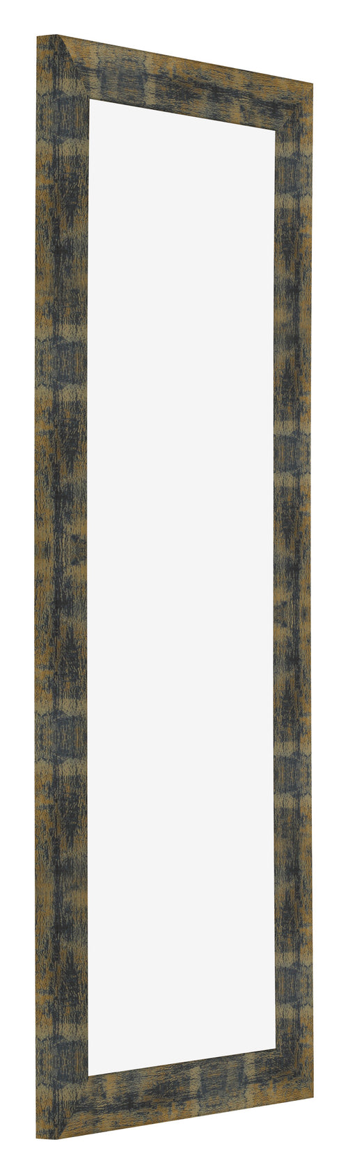 Bilderrahmen 37 5x98cm Blau Gold Meliert MDF Pisa Vorne Schrag | Yourdecoration.de