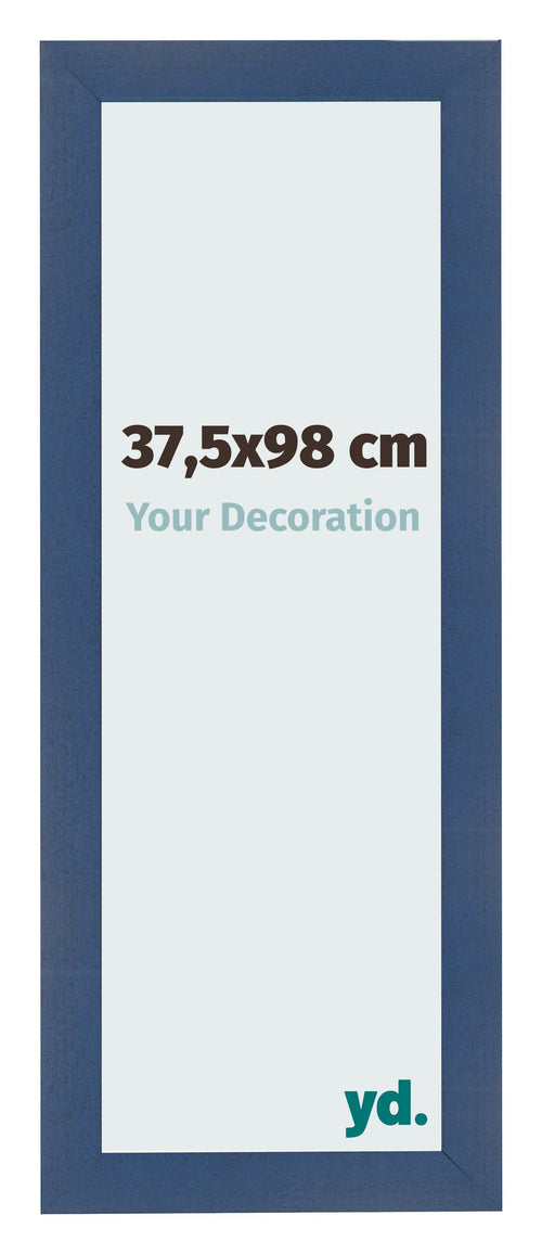 Bilderrahmen 37 5x98cm Dunkelblau Gewischt MDF Pisa Vorne Messe | Yourdecoration.de