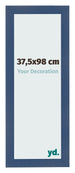 Bilderrahmen 37 5x98cm Dunkelblau Gewischt MDF Pisa Vorne Messe | Yourdecoration.de
