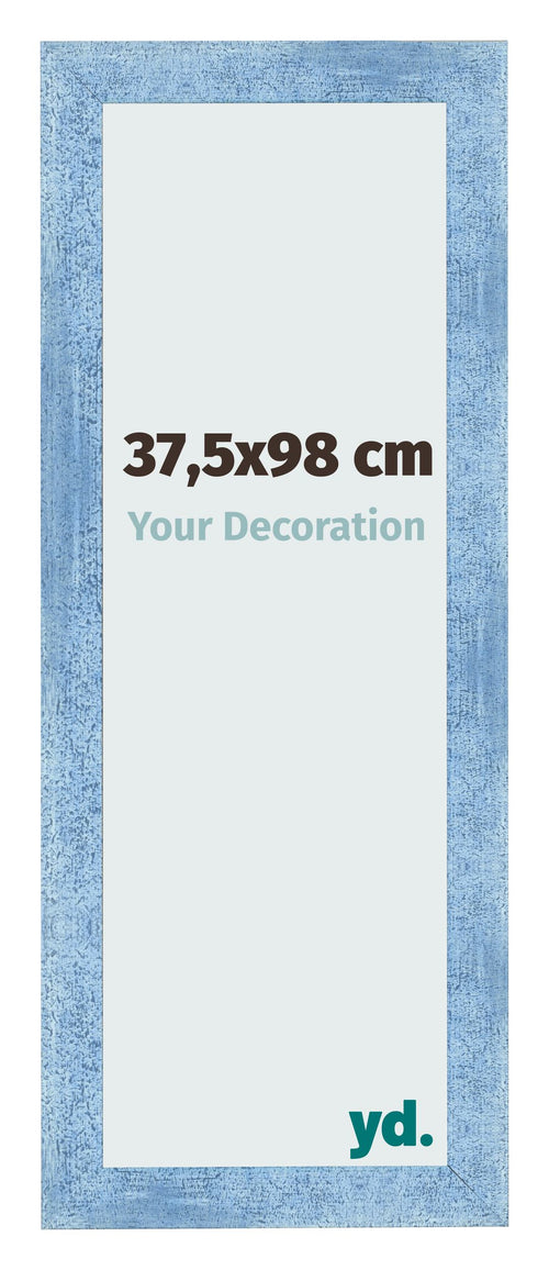 Bilderrahmen 37 5x98cm Hellblau Gewischt MDF Pisa Vorne Messe | Yourdecoration.de
