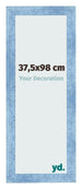 Bilderrahmen 37 5x98cm Hellblau Gewischt MDF Pisa Vorne Messe | Yourdecoration.de