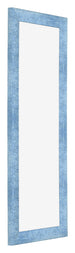 Bilderrahmen 37 5x98cm Hellblau Gewischt MDF Pisa Vorne Schrag | Yourdecoration.de