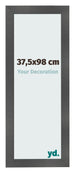 Bilderrahmen 37 5x98cm Schwarz Silber Poliert MDF Pisa Vorne Messe | Yourdecoration.de