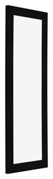 Bilderrahmen 37 5x98cm Schwarz Silber Poliert MDF Pisa Vorne Schrag | Yourdecoration.de