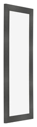 Bilderrahmen 37 5x98cm Schwarz Silber Poliert MDF Pisa Vorne Schrag | Yourdecoration.de