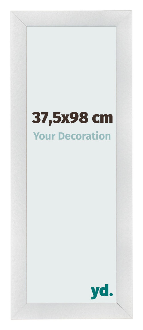 Bilderrahmen 37 5x98cm Silber Schwarz Gewischt MDF Pisa Vorne Messe | Yourdecoration.de