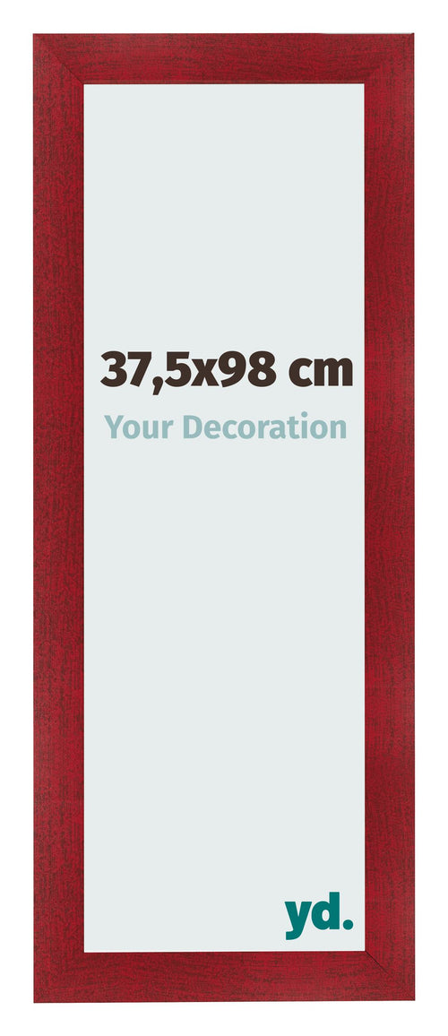 Bilderrahmen 37 5x98cm Weinrot Gewischt MDF Pisa Vorne Messe | Yourdecoration.de