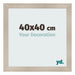 Bilderrahmen 40x40cm Eiche Rustikal MDF Pisa Vorne Messe | Yourdecoration.de