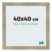 Bilderrahmen 40x40cm Gold Vintage MDF Pisa Vorne Messe | Yourdecoration.de