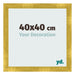 Bilderrahmen 40x40cm Gold Vintage MDF Pisa Vorne Messe | Yourdecoration.de