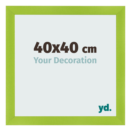 Bilderrahmen 40x40cm Grün MDF Pisa Vorne Messe | Yourdecoration.de