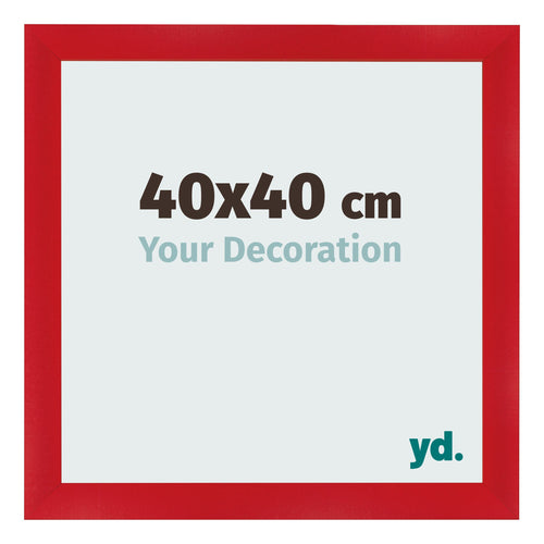 Bilderrahmen 40x40cm Rot MDF Pisa Vorne Messe | Yourdecoration.de