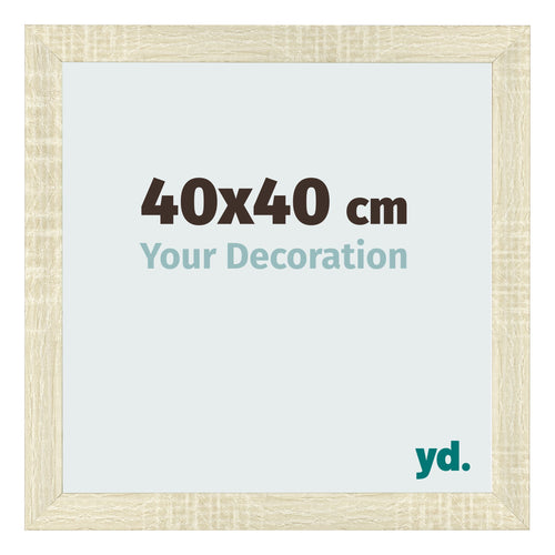 Bilderrahmen 40x40cm Sonoma Eiche MDF Pisa Vorne Messe | Yourdecoration.de