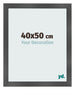 Bilderrahmen 40x50cm Schwarz Silber Poliert MDF Pisa Vorne Messe | Yourdecoration.de