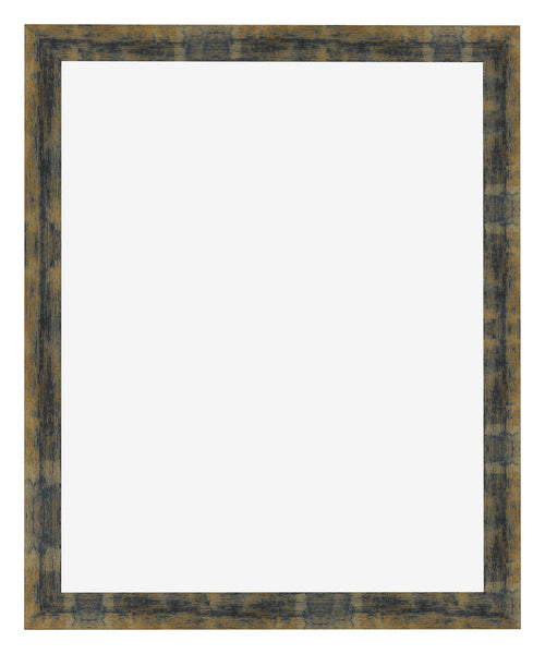 Bilderrahmen 40x55cm Blau Gold Meliert MDF Pisa Vorne | Yourdecoration.de