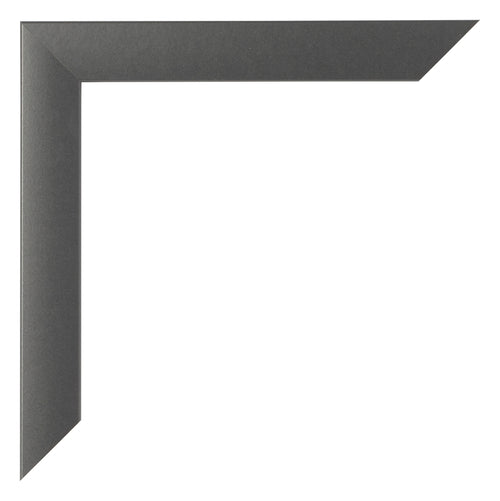 Bilderrahmen 40x55cm Schwarz Silber Poliert MDF Pisa Detail Ecke | Yourdecoration.de