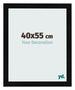 Bilderrahmen 40x55cm Schwarz Silber Poliert MDF Pisa Vorne Messe | Yourdecoration.de