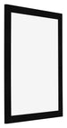 Bilderrahmen 40x55cm Schwarz Silber Poliert MDF Pisa Vorne Schrag | Yourdecoration.de