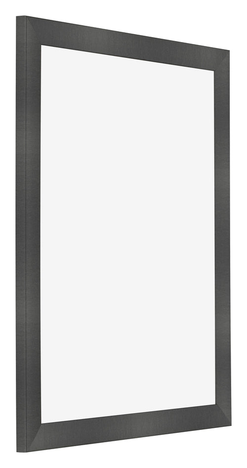 Bilderrahmen 40x55cm Schwarz Silber Poliert MDF Pisa Vorne Schrag | Yourdecoration.de