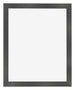 Bilderrahmen 40x55cm Schwarz Silber Poliert MDF Pisa Vorne | Yourdecoration.de