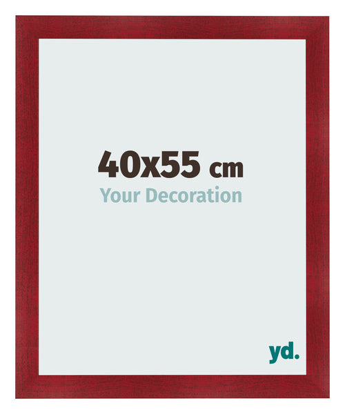 Bilderrahmen 40x55cm Weinrot Gewischt MDF Pisa Vorne Messe | Yourdecoration.de